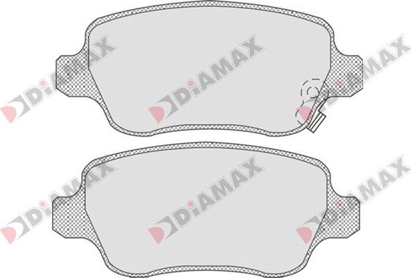 Diamax N09080 - Тормозные колодки, дисковые, комплект autodnr.net