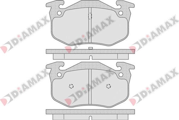 Diamax N09092 - Тормозные колодки, дисковые, комплект autodnr.net