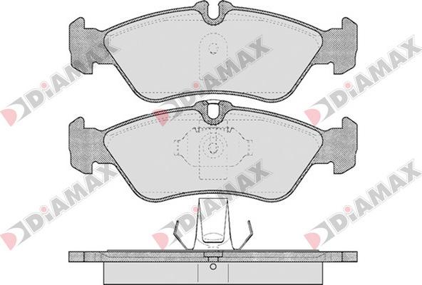 Diamax N09097 - Тормозные колодки, дисковые, комплект autodnr.net