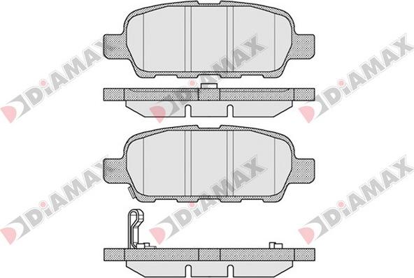 Diamax N09099 - Тормозные колодки, дисковые, комплект autodnr.net