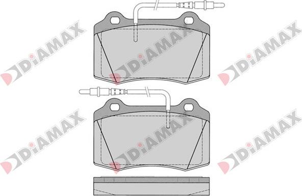 Diamax N09106 - Тормозные колодки, дисковые, комплект autodnr.net