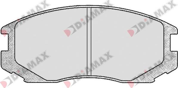 Diamax N09112 - Тормозные колодки, дисковые, комплект autodnr.net