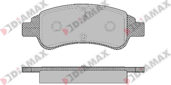 Diamax N09118 - Тормозные колодки, дисковые, комплект autodnr.net