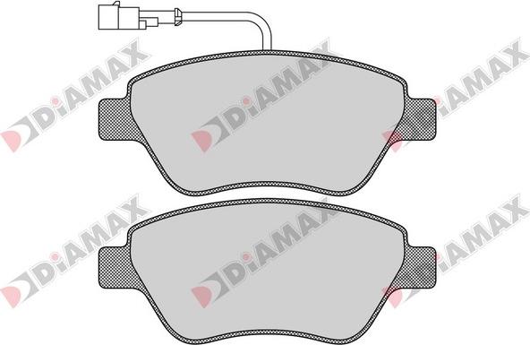 Diamax N09126 - Тормозные колодки, дисковые, комплект autodnr.net