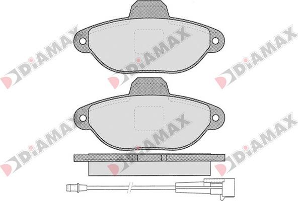 Diamax N09128 - Тормозные колодки, дисковые, комплект autodnr.net