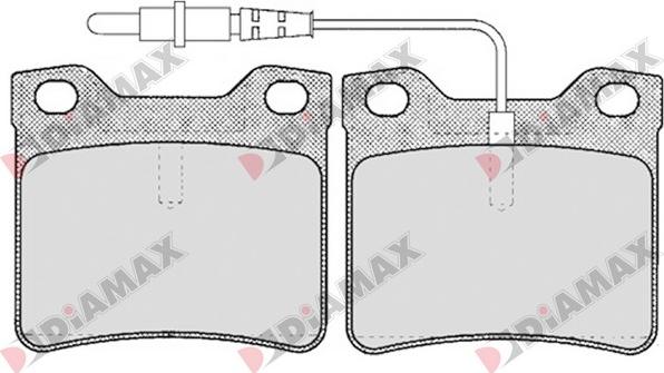 Diamax N09133 - Тормозные колодки, дисковые, комплект autodnr.net