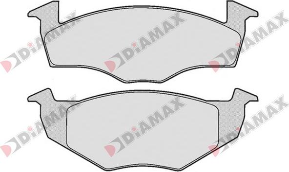 Diamax N09138 - Тормозные колодки, дисковые, комплект autodnr.net