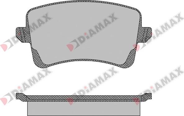 Diamax N09141 - Тормозные колодки, дисковые, комплект autodnr.net