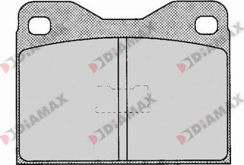 Diamax N09155 - Тормозные колодки, дисковые, комплект autodnr.net