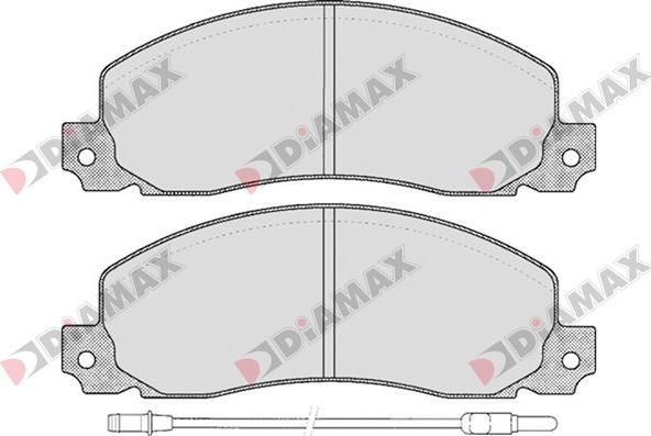 Diamax N09156 - Тормозные колодки, дисковые, комплект autodnr.net