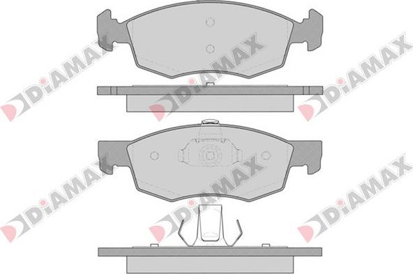 Diamax N09160 - Тормозные колодки, дисковые, комплект autodnr.net