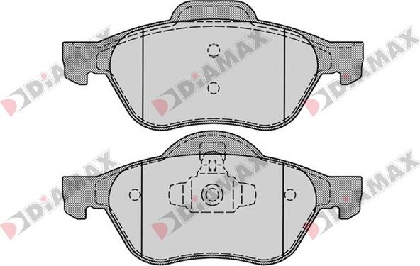 Diamax N09168 - Тормозные колодки, дисковые, комплект autodnr.net