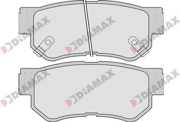 Diamax N09171 - Тормозные колодки, дисковые, комплект autodnr.net