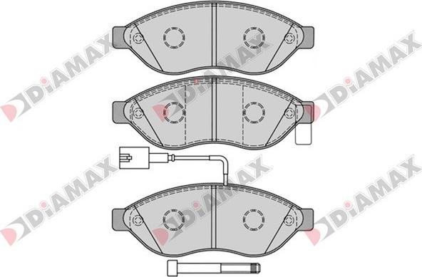 Diamax N09175 - Тормозные колодки, дисковые, комплект autodnr.net