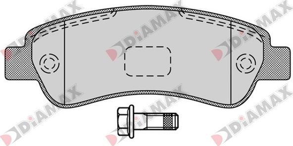 Diamax N09176 - Тормозные колодки, дисковые, комплект autodnr.net