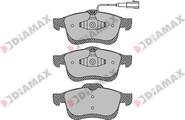 Diamax N09182 - Тормозные колодки, дисковые, комплект autodnr.net