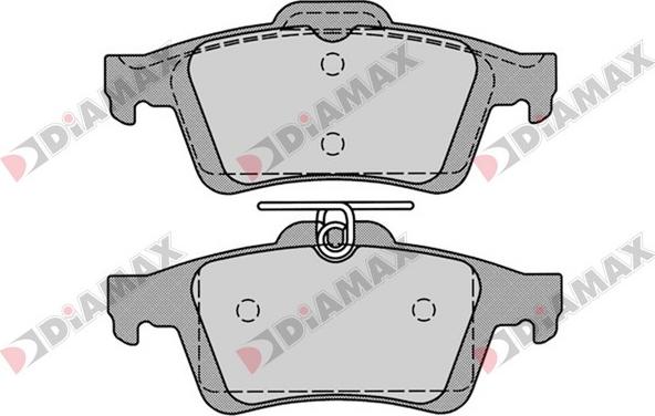 Diamax N09191 - Тормозные колодки, дисковые, комплект autodnr.net