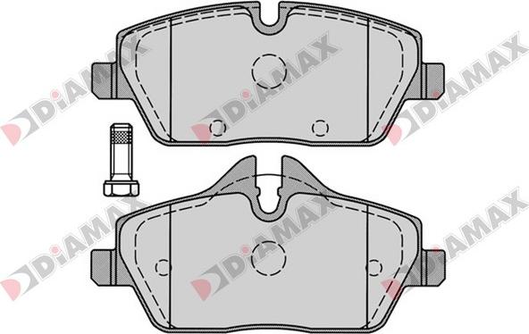 Diamax N09192 - Тормозные колодки, дисковые, комплект autodnr.net