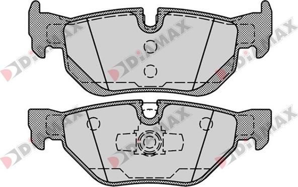 Diamax N09195 - Тормозные колодки, дисковые, комплект autodnr.net