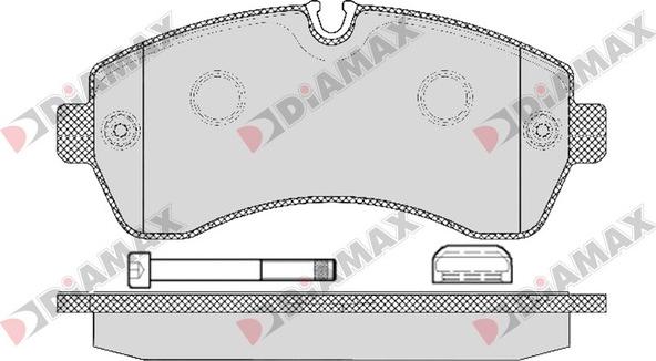 Diamax N09199K - Тормозные колодки, дисковые, комплект autodnr.net