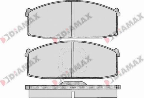 Diamax N09202 - Тормозные колодки, дисковые, комплект autodnr.net