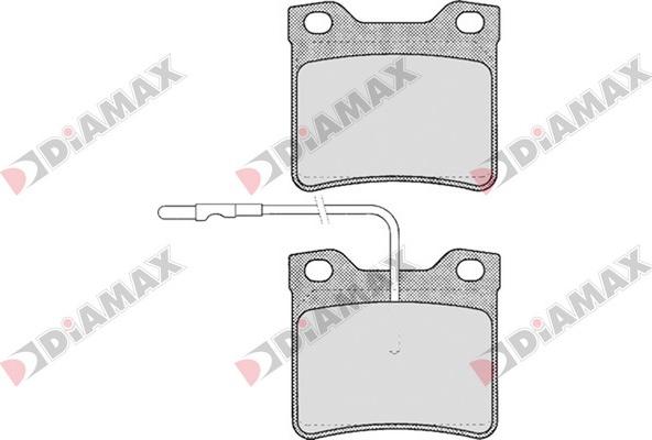 Diamax N09203 - Тормозные колодки, дисковые, комплект autodnr.net