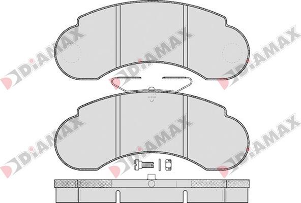 Diamax N09204 - Тормозные колодки, дисковые, комплект autodnr.net