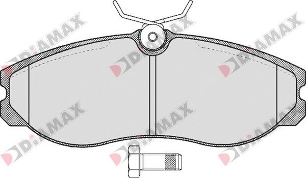 Diamax N09208 - Тормозные колодки, дисковые, комплект autodnr.net