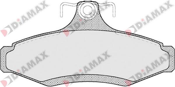 Diamax N09211 - Тормозные колодки, дисковые, комплект autodnr.net