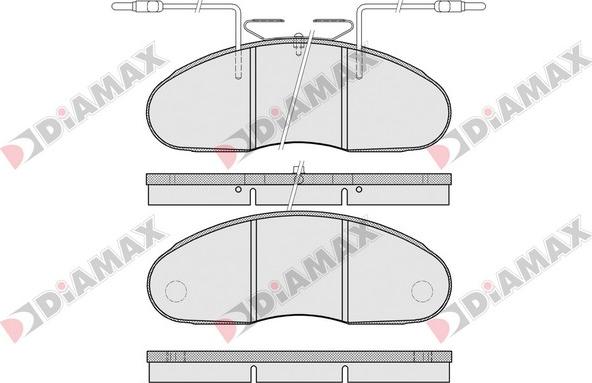 Diamax N09216 - Тормозные колодки, дисковые, комплект autodnr.net