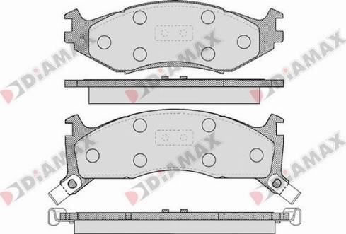 Diamax N09217 - Тормозные колодки, дисковые, комплект autodnr.net