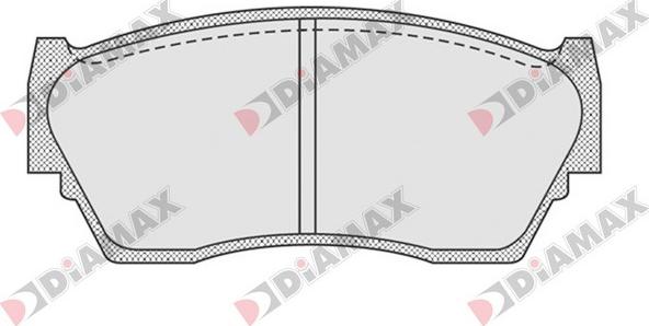 Diamax N09220 - Тормозные колодки, дисковые, комплект autodnr.net