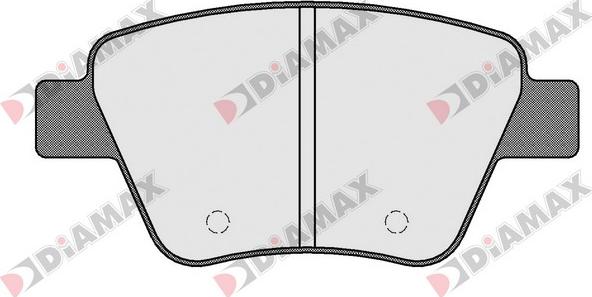 Diamax N09222 - Тормозные колодки, дисковые, комплект autodnr.net