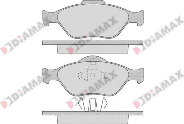 Diamax N09239 - Тормозные колодки, дисковые, комплект autodnr.net