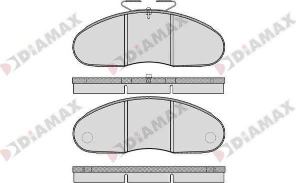 Diamax N09249 - Тормозные колодки, дисковые, комплект autodnr.net