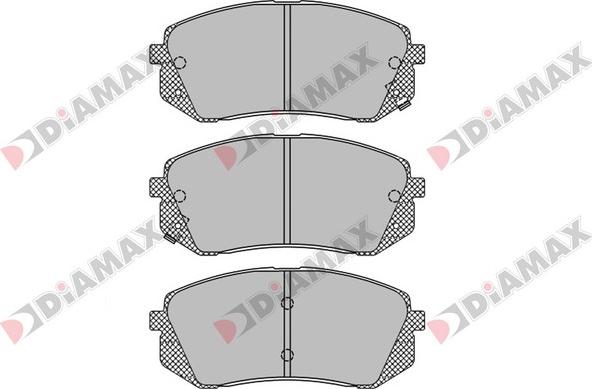 Diamax N09255 - Тормозные колодки, дисковые, комплект autodnr.net