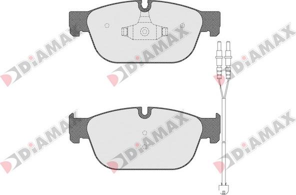 Diamax N09258A - Тормозные колодки, дисковые, комплект autodnr.net