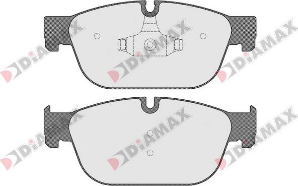 Diamax N09258 - Тормозные колодки, дисковые, комплект autodnr.net