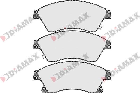 Diamax N09265 - Тормозные колодки, дисковые, комплект autodnr.net