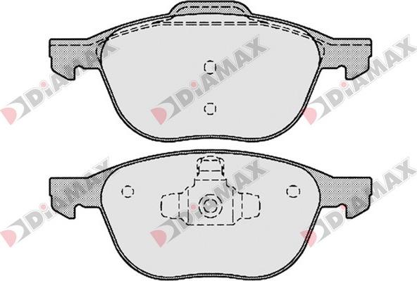 Diamax N09267 - Тормозные колодки, дисковые, комплект autodnr.net