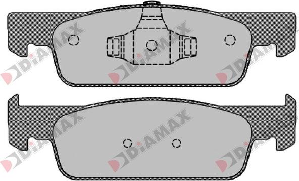 Diamax N09276 - Тормозные колодки, дисковые, комплект autodnr.net