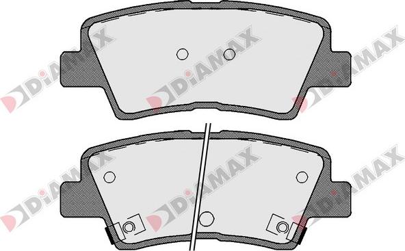 Diamax N09277 - Тормозные колодки, дисковые, комплект autodnr.net