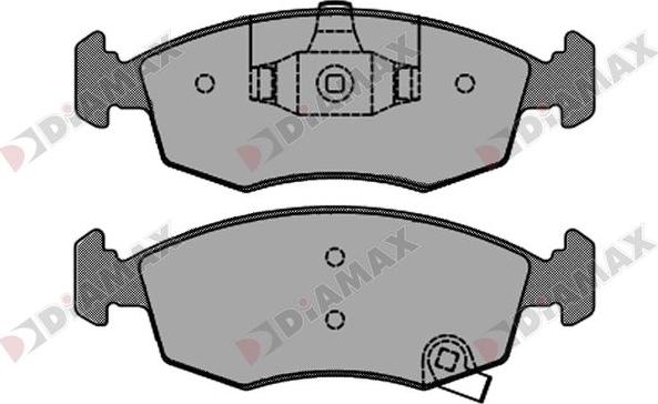 Diamax N09282 - Тормозные колодки, дисковые, комплект autodnr.net