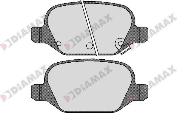 Diamax N09284 - Тормозные колодки, дисковые, комплект autodnr.net