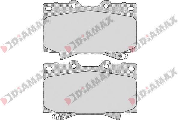 Diamax N09302 - Тормозные колодки, дисковые, комплект autodnr.net