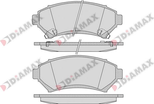 Diamax N09305 - Тормозные колодки, дисковые, комплект autodnr.net