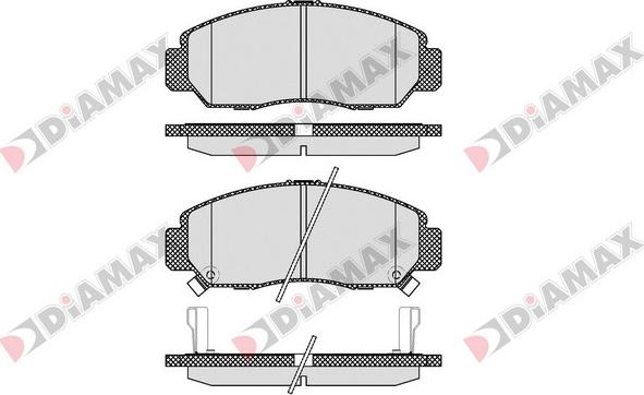 Diamax N09312 - Тормозные колодки, дисковые, комплект autodnr.net