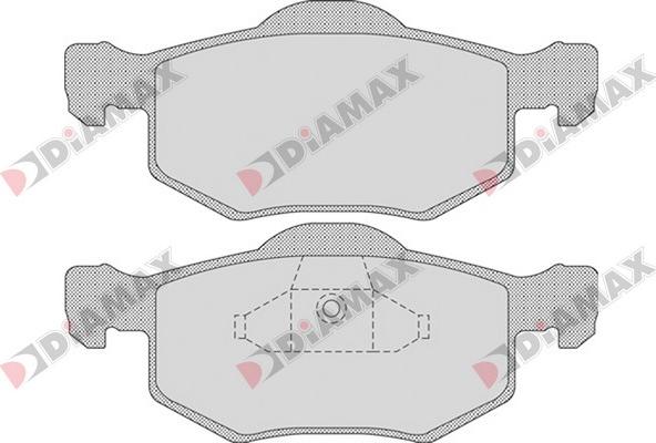 Diamax N09320 - Тормозные колодки, дисковые, комплект autodnr.net