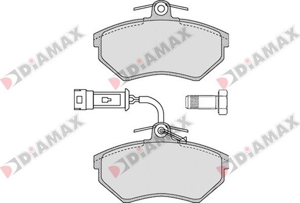 Diamax N09340 - Тормозные колодки, дисковые, комплект autodnr.net