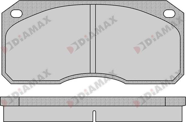 Diamax N09344 - Тормозные колодки, дисковые, комплект autodnr.net